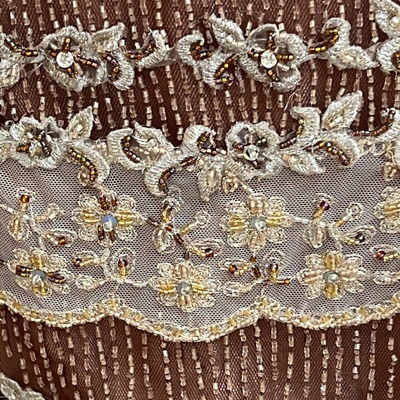 Magnificent YSA Makino Custom Made Evening Gown and Bolero Jacket Sz 6 - Picture 13 of 16